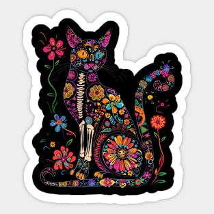 Cat Skull Aesthetics Sticker